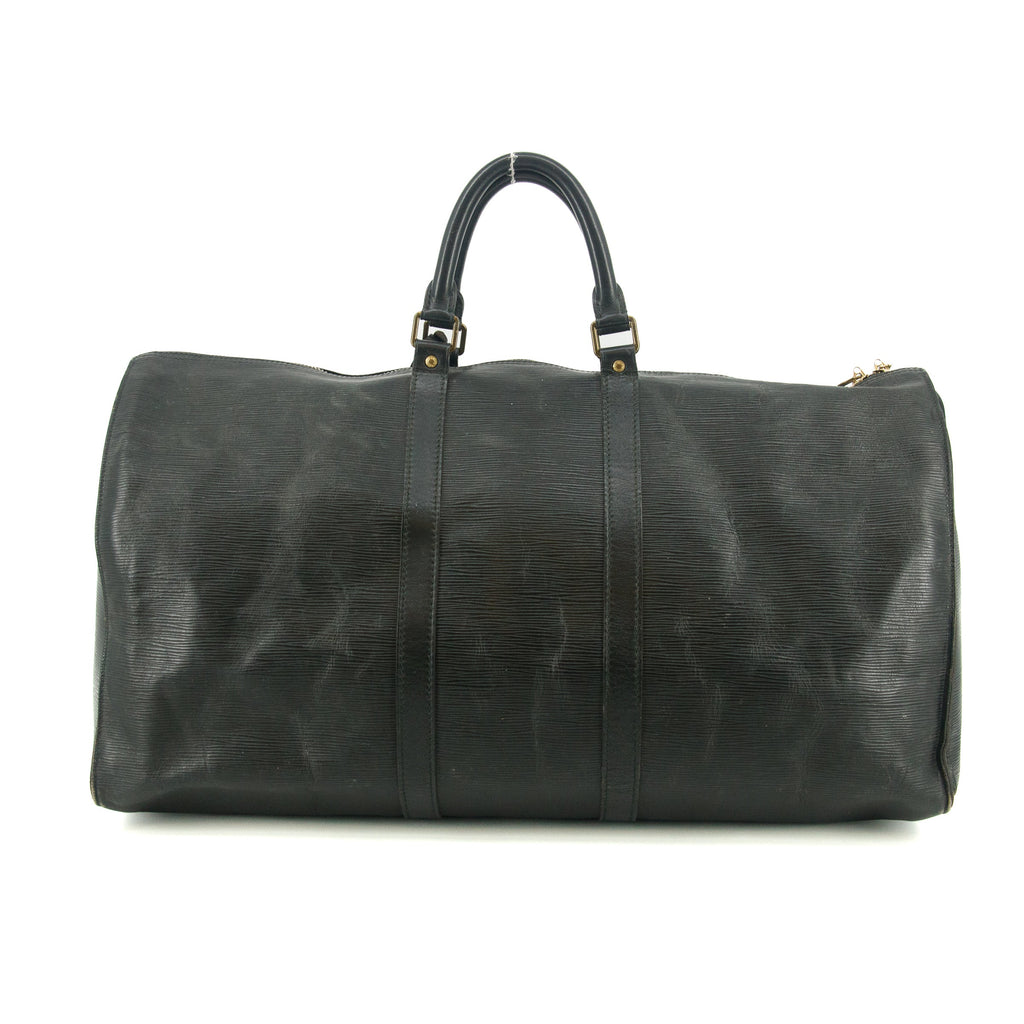 Louis Vuitton Black Epi Keepall 55 #2411