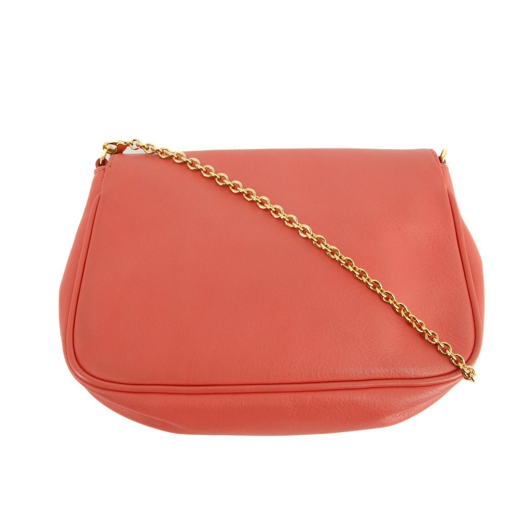 Fendi Fendista Pink Leather Pochette Crossbody Bag #4798