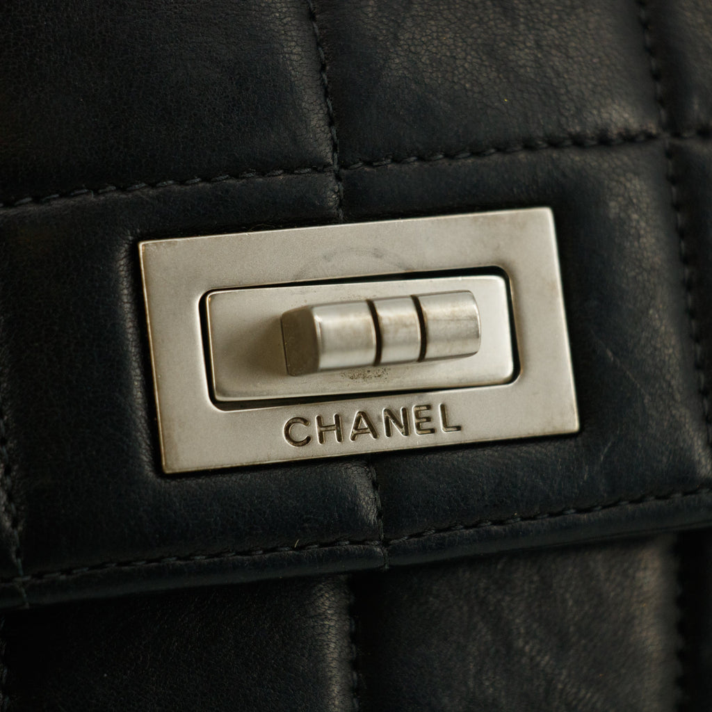 Chanel 2.55 Chocolate Bar Lambskin Shoulder Bag #6063