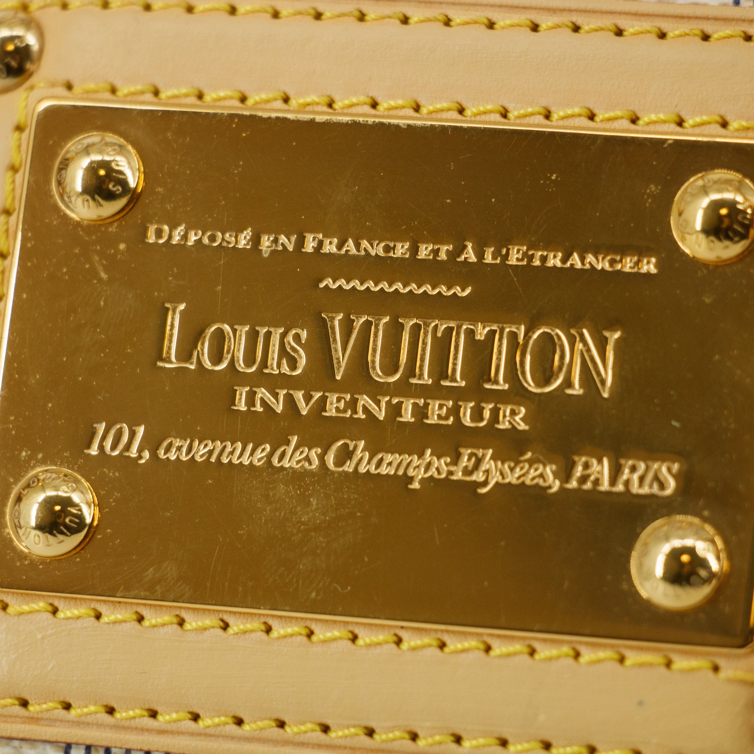 Louis Vuitton Damier Azur White Berkeley Handbag #9260