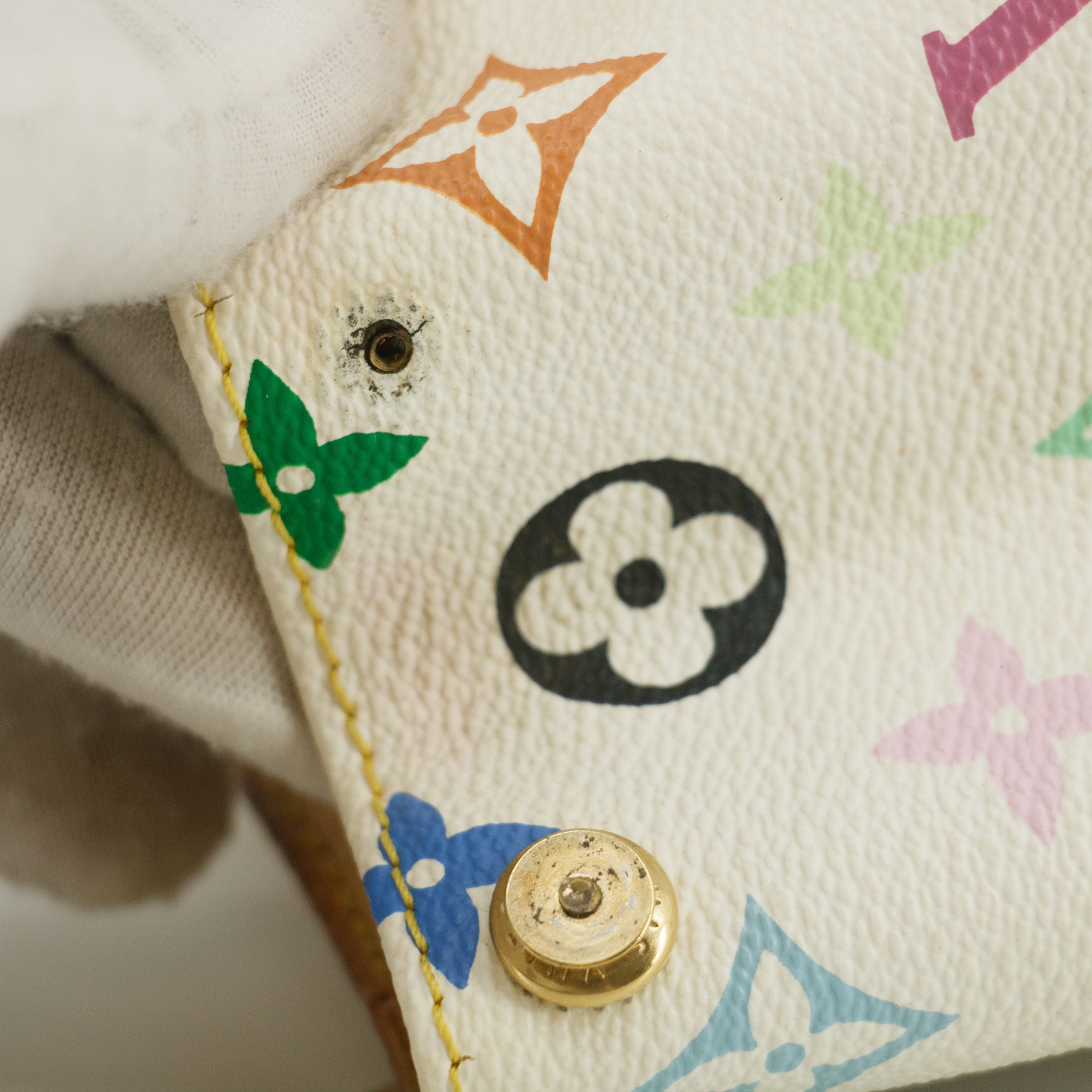Louis Vuitton Multicolor Monogram Limited Edition Takashi Murakami Aurelia MM Shoulder Bag #9462