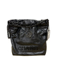 Chanel Shiny Calfskin Quilted Mini 22 So Black