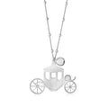Coach silver carriage pendant 