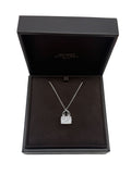 Hermes 18k White Gold and Diamond Constance Amulette Pendant