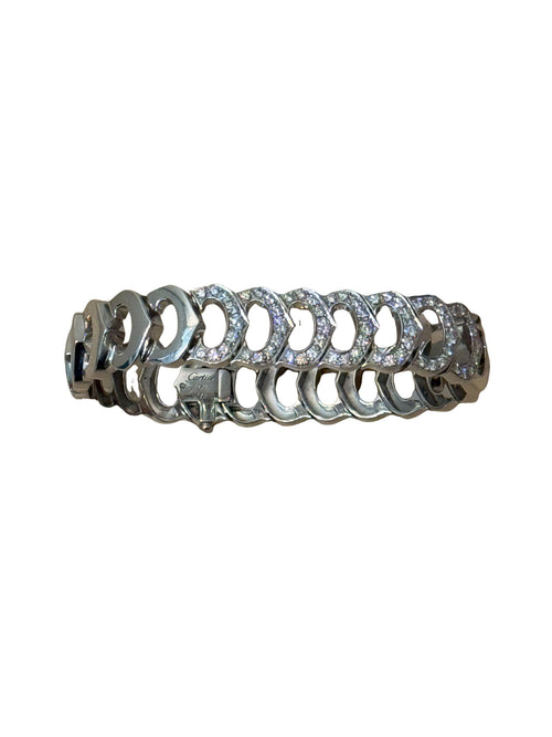 Cartier C de Cartier Diamond White Gold Link Bracelet