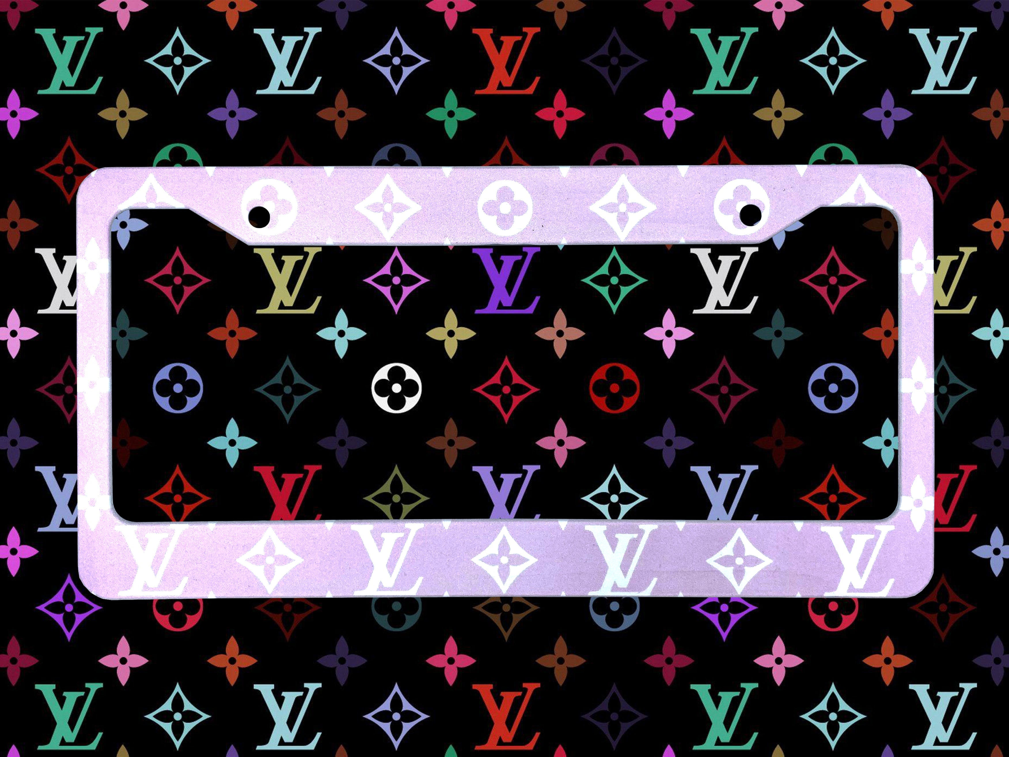 Louis Vuitton Pink License Plate Frame