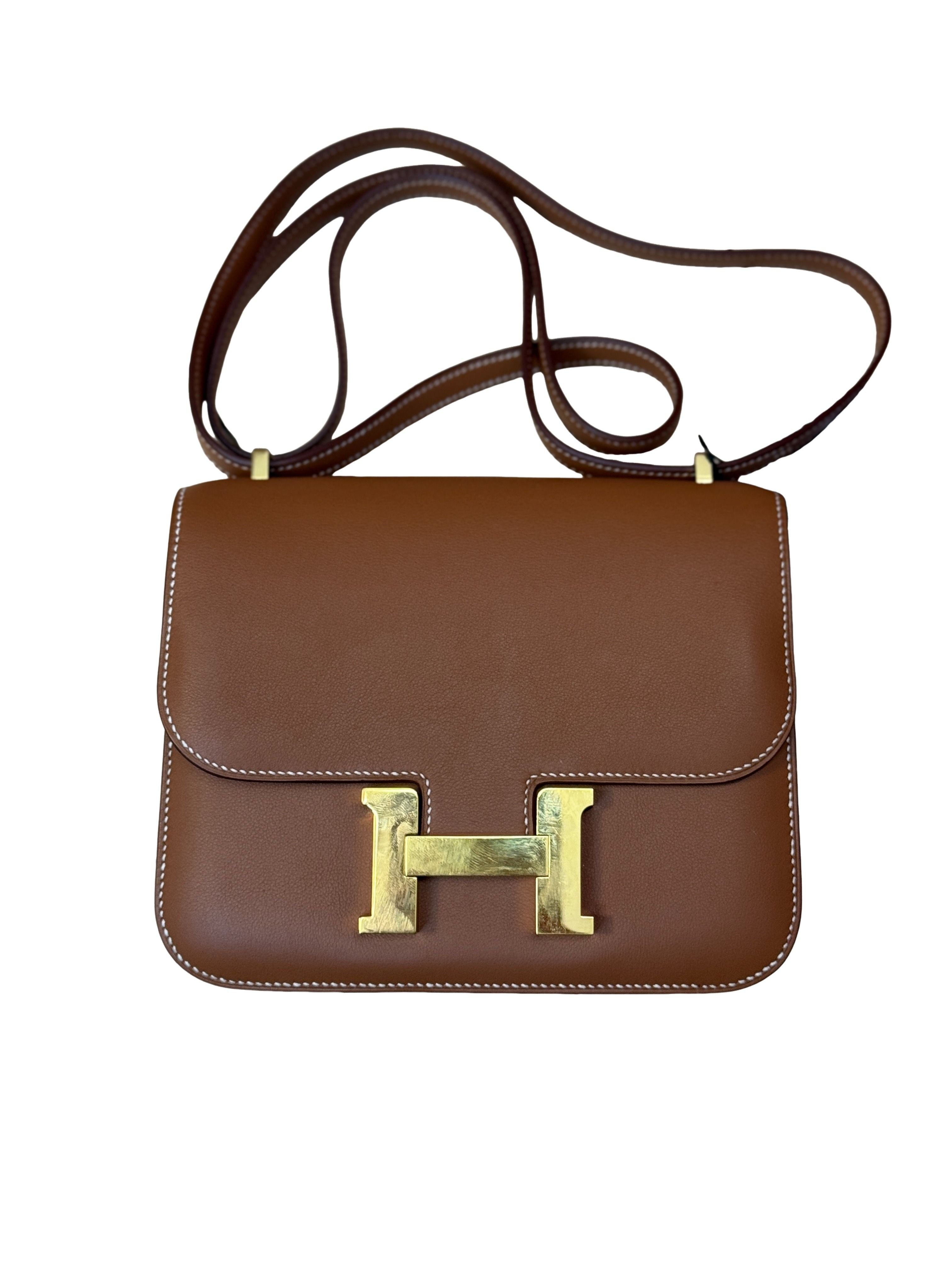 Hermes Constance 18 Gold Swift with Gold Hardware