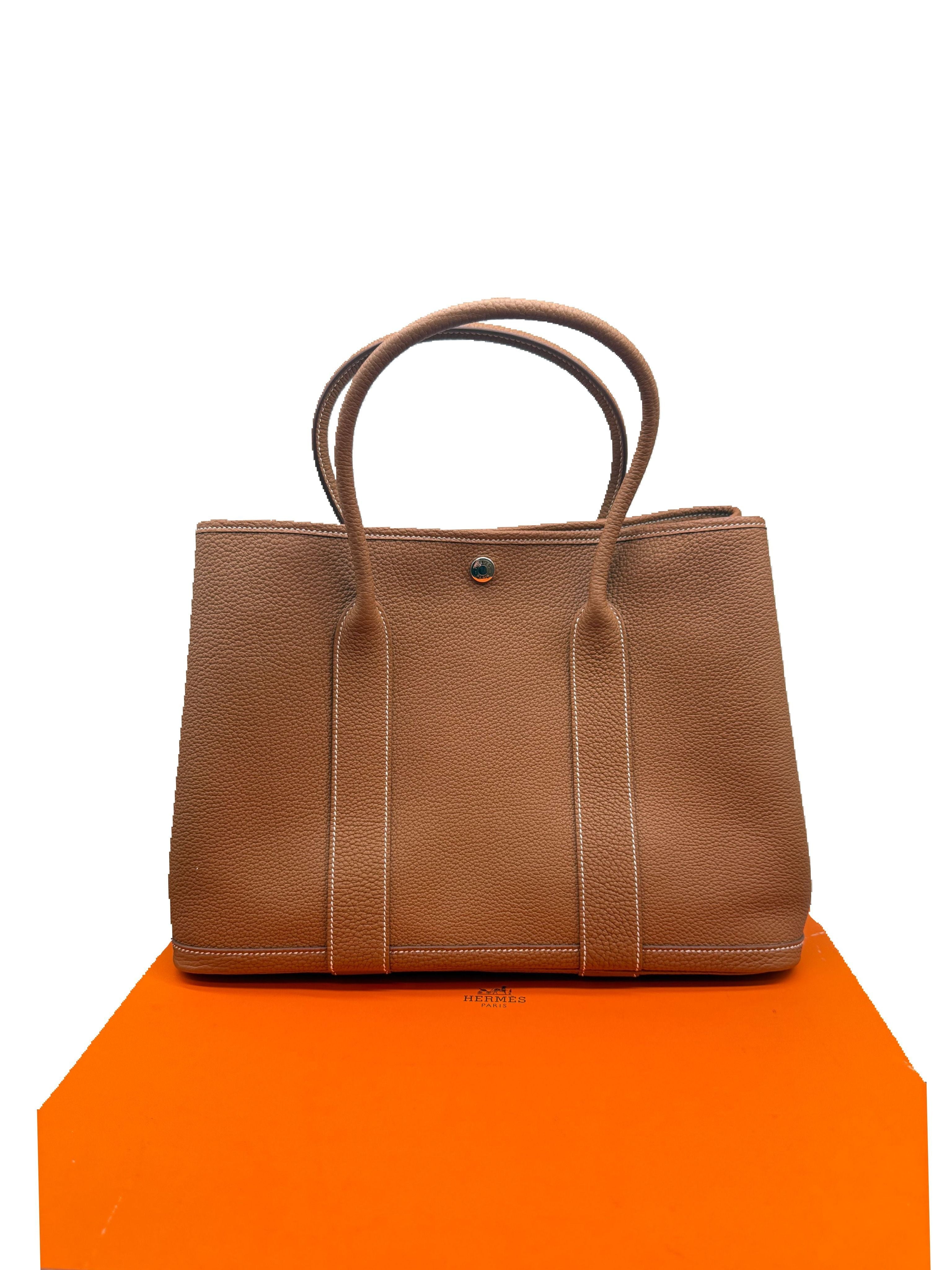 HERMES - Hermes Garden Party 30 Leather Tote
