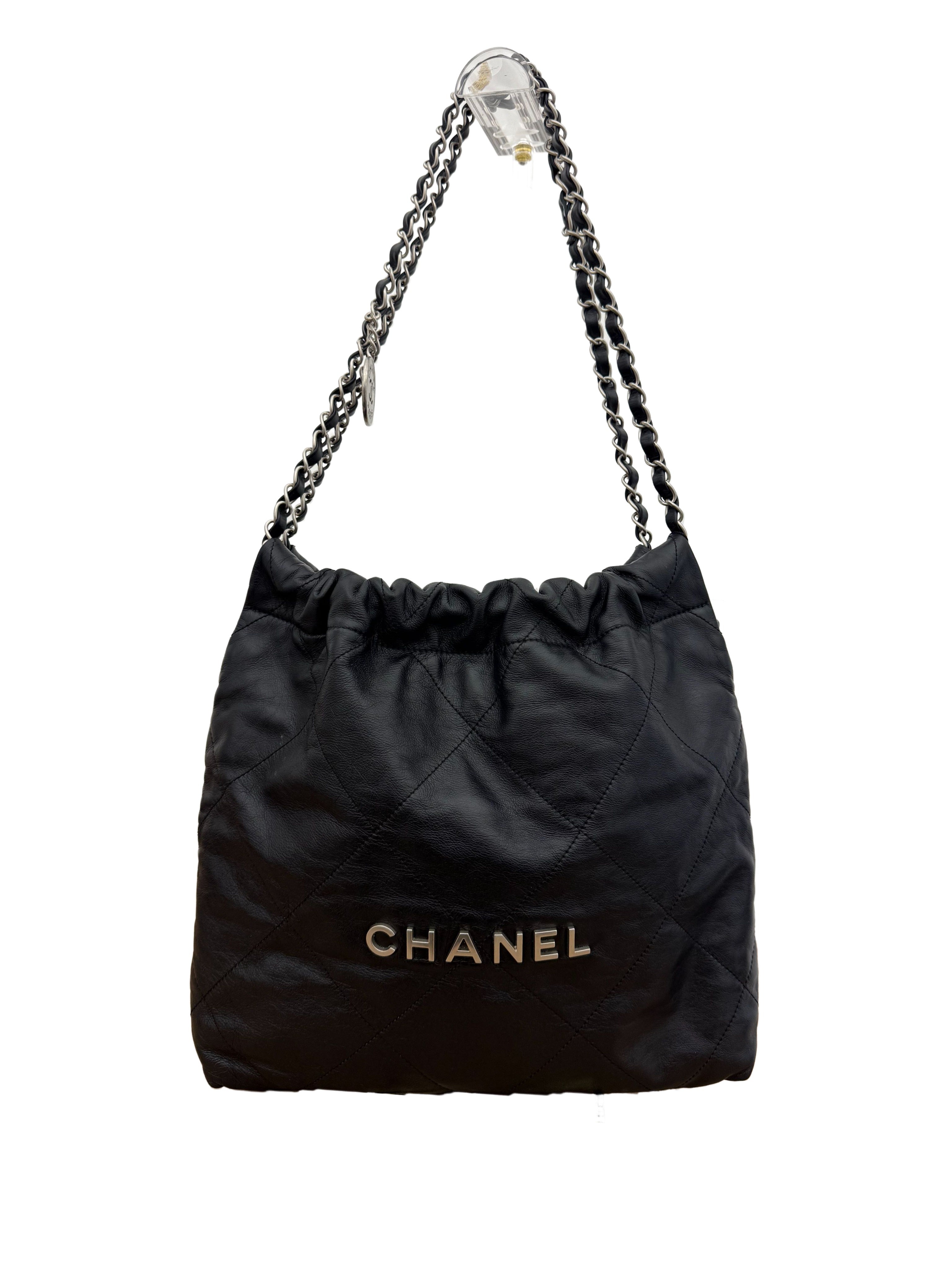Chanel Small 22 Hobo - Black Shoulder Bag
