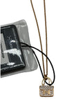 Hermes 18K Rose Gold Diamond Constance Amulettes Pendant Necklace
