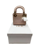 Christian Dior Lady Dior Chain Bag Alligator with Crystal Charms