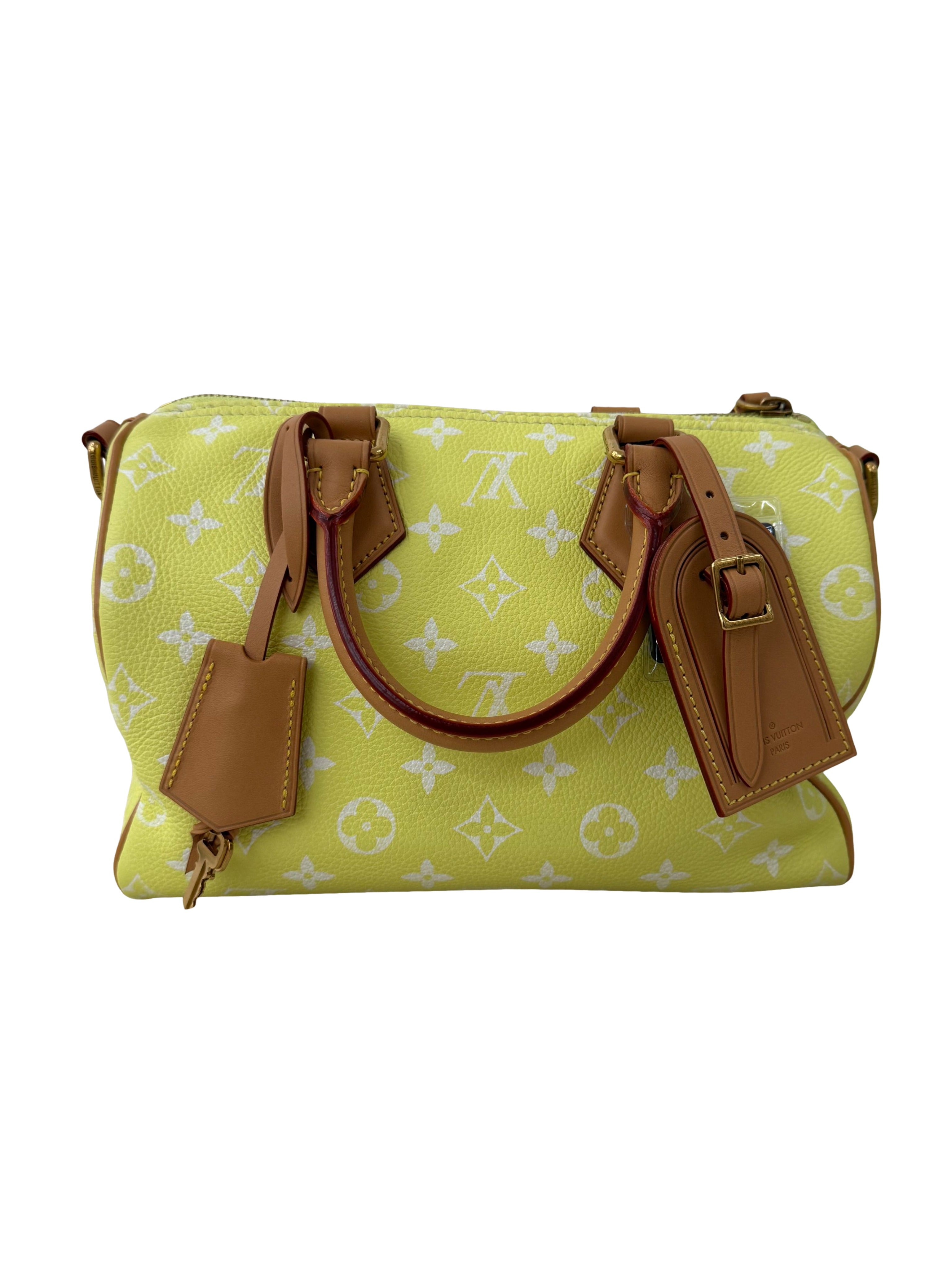 LOUIS VUITTON - Louis Vuitton Speedy P9 Bandouliere 25 Lemonade Yellow