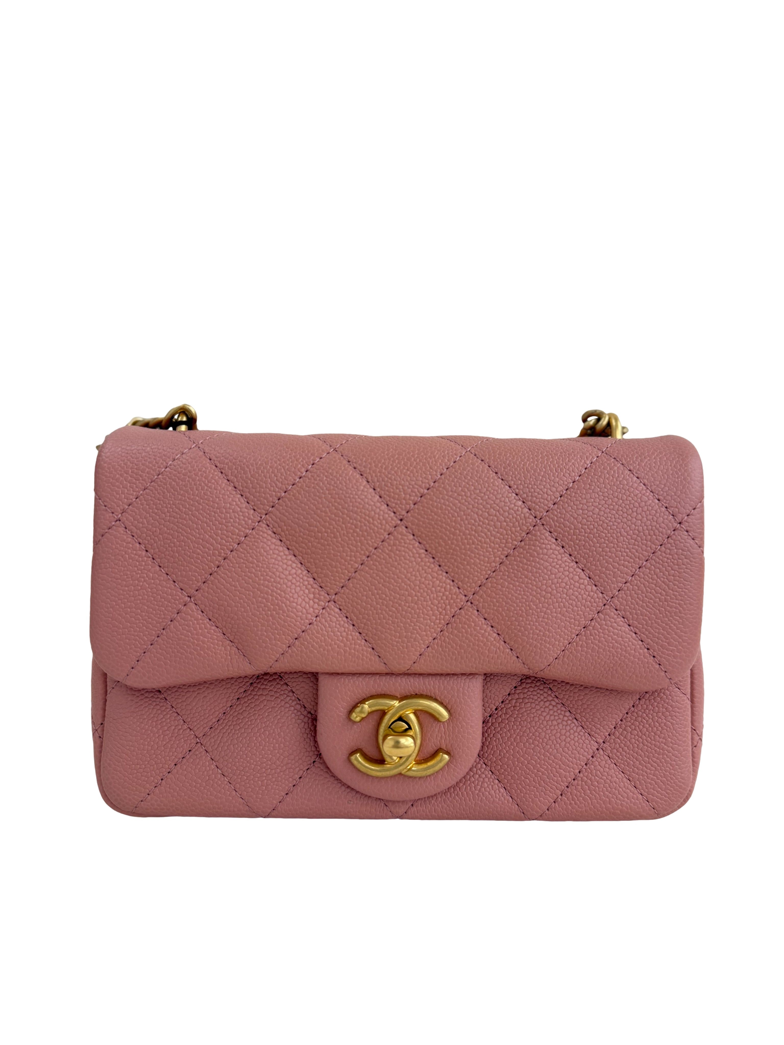 CHANEL - Chanel Caviar Quilted Medium Double Flap Pink