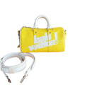 LOUIS VUITTON - Louis Vuitton Virgil Abloh Yellow Cowhide LV Everyday Keepall XS