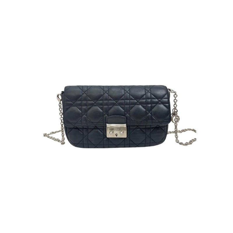 Christian Dior Lambskin Cannage Miss Dior Promenade Pouch