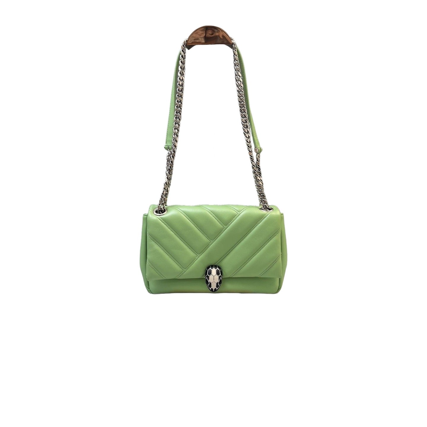 BVLGARI - Bvlgari Serpenti Cabochon MatelassÃ© quilted calfskin leather crossbody bag