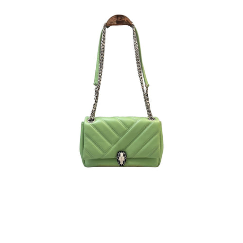 Bvlgari Serpenti Cabochon MatelassÃ© quilted calfskin leather crossbody bag