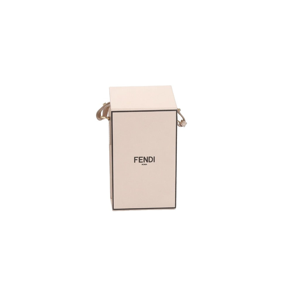 FENDI - Fendi Pink Leather Box Logo Crossbody Bag