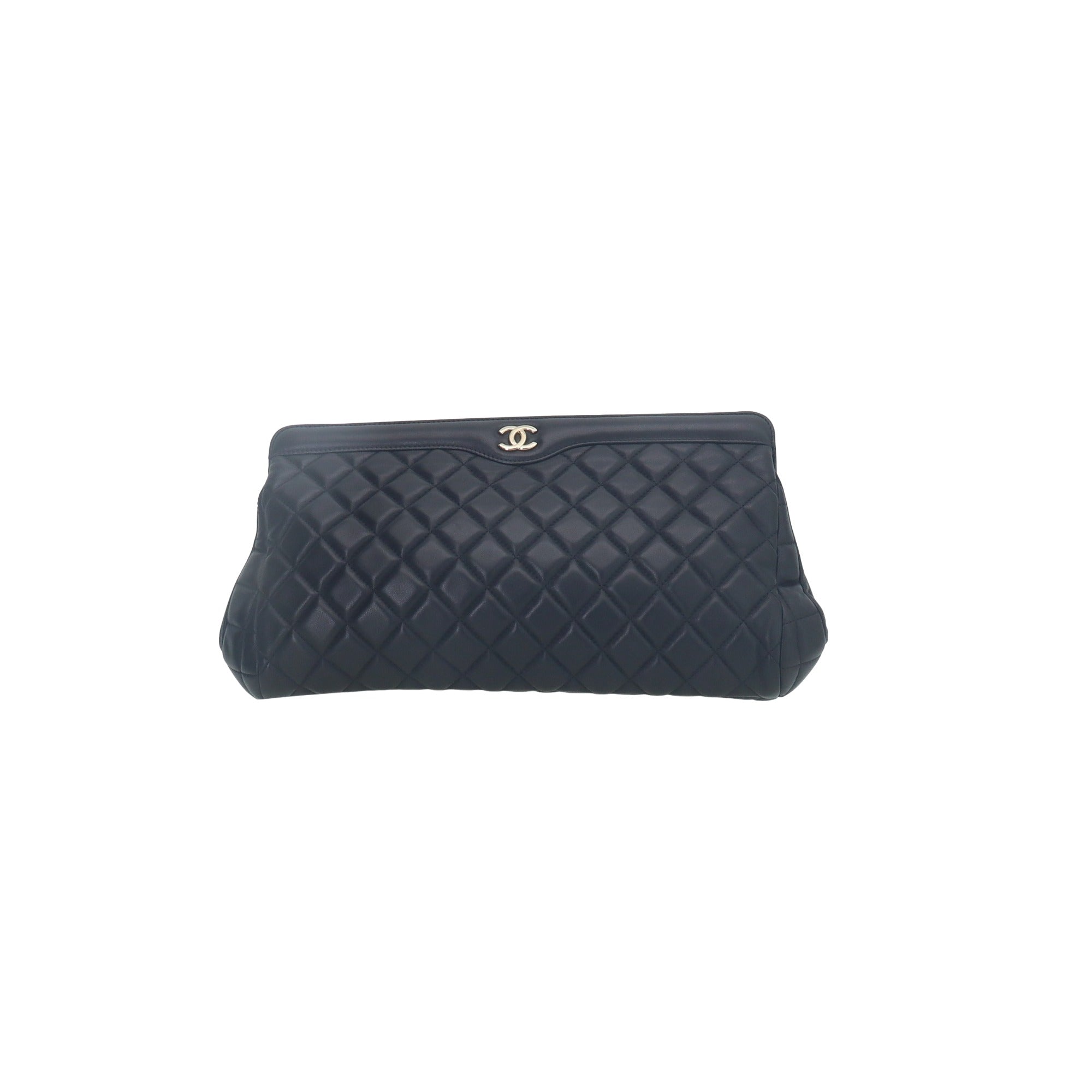 CHANEL - Chanel Quilted Lambskin Clutch