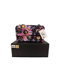 CHANEL - Chanel Multicolor Printed Quilted Fabric Camellia Medium Flap Bag
