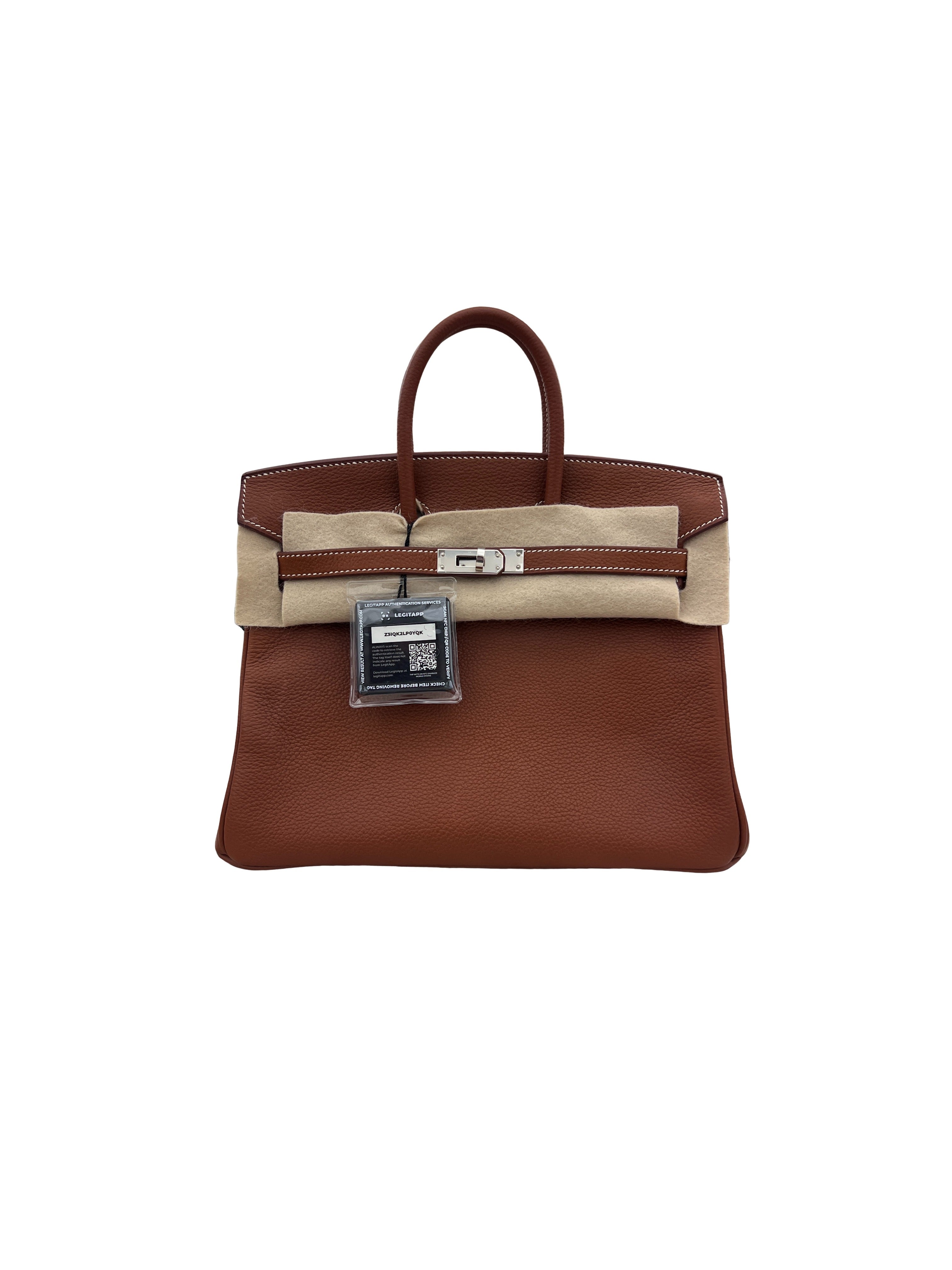 Hermès Birkin 25 Togo Bag Silver Hardware