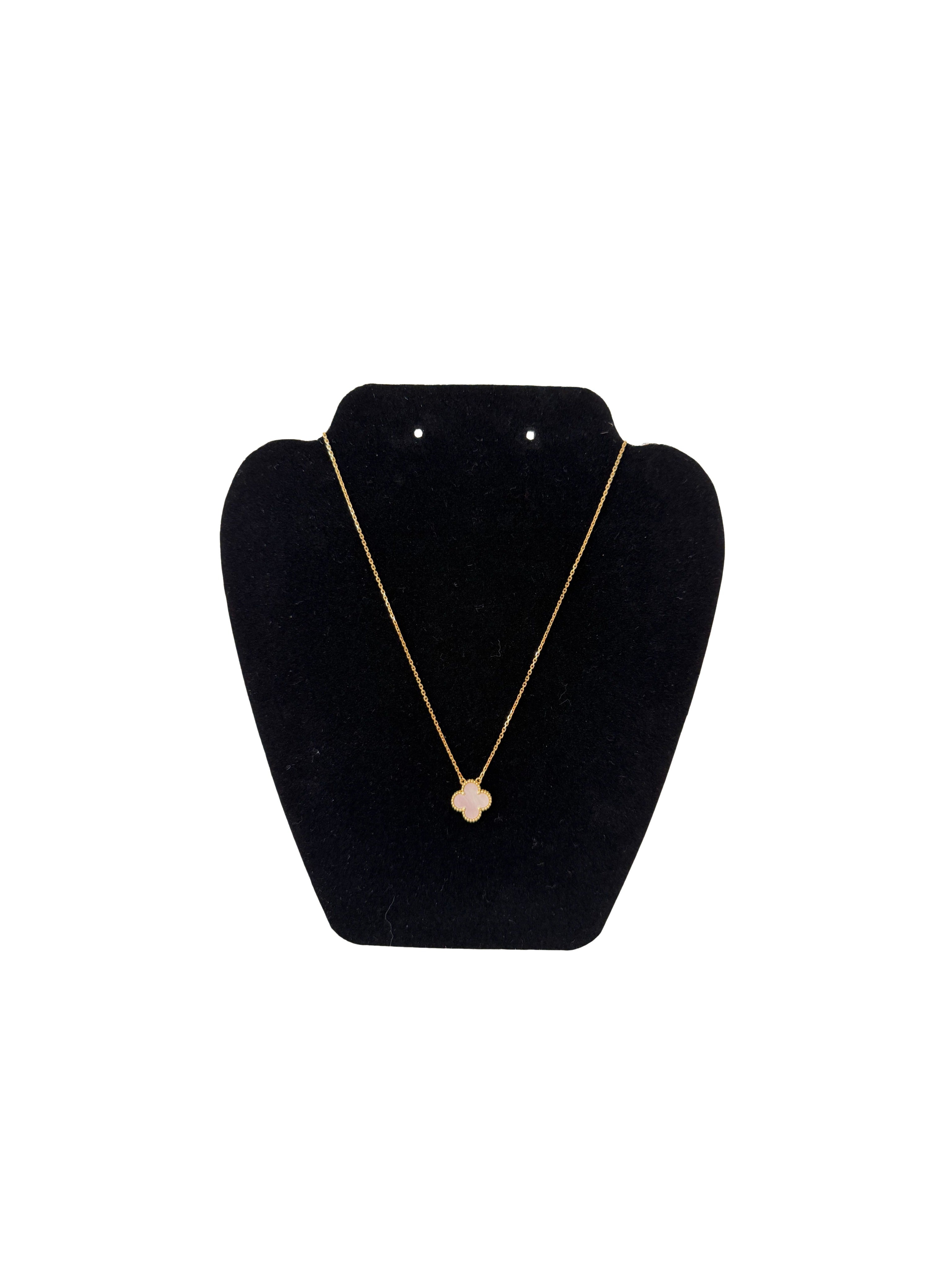 VAN CLEEF & ARPELS - Van Cleef & Arpels Gold and Mother of Pearl Vintage Alhambra Pendant