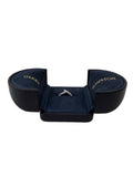 HARRY WINSTON - Harry Winston Platinum Diamond Ribbon Wedding Band Rings