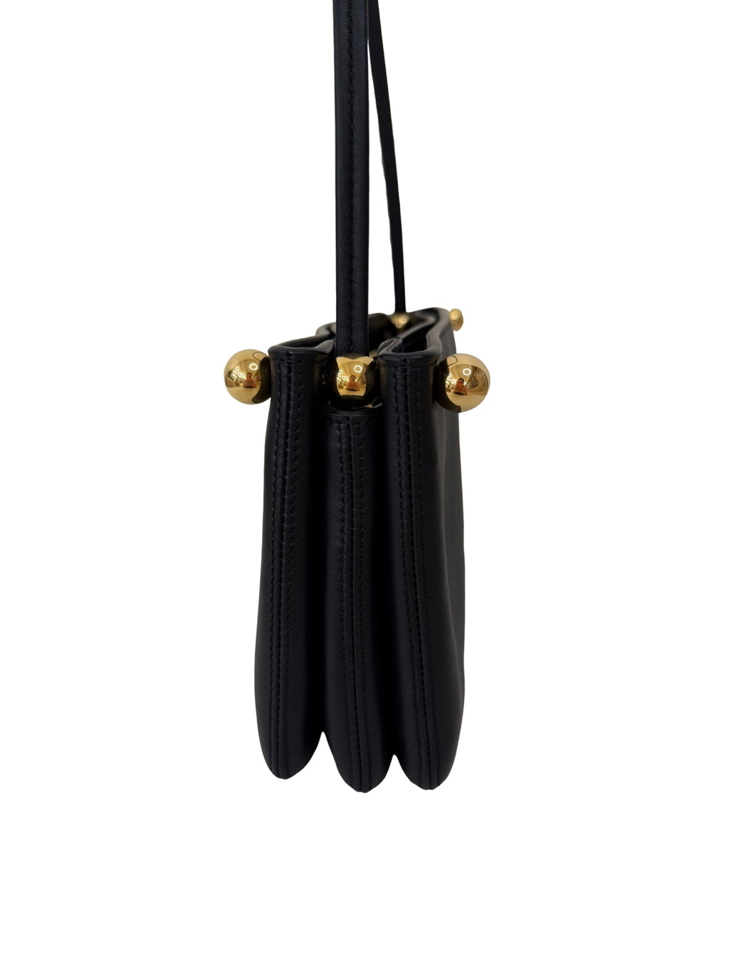 Chanel Chic Studs Clutch Bag Black Lambskin Gold Hardware