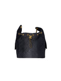 Chanel Washed Denim Quilted Medium Chanel 25 Handbag Black