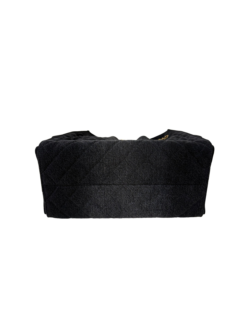 Chanel Washed Denim Quilted Medium Chanel 25 Handbag Black