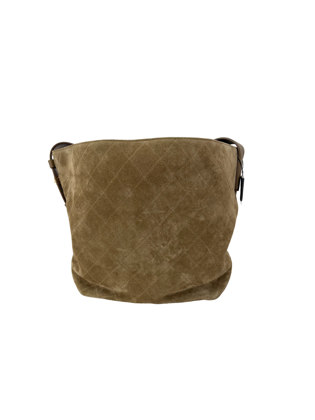 Chanel Suede Tote Bag Beige
