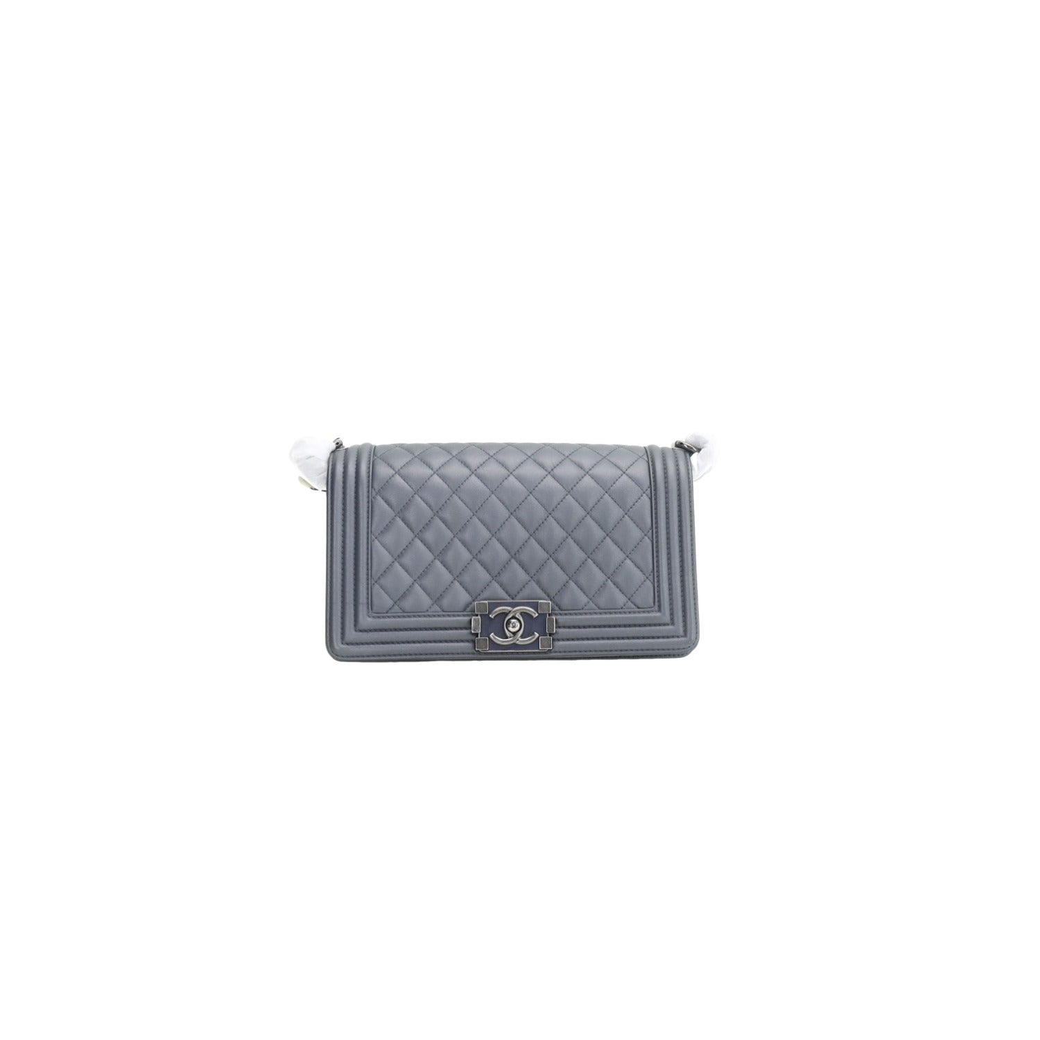 CHANEL - Chanel Lambskin Quilted Medium Boy Flap