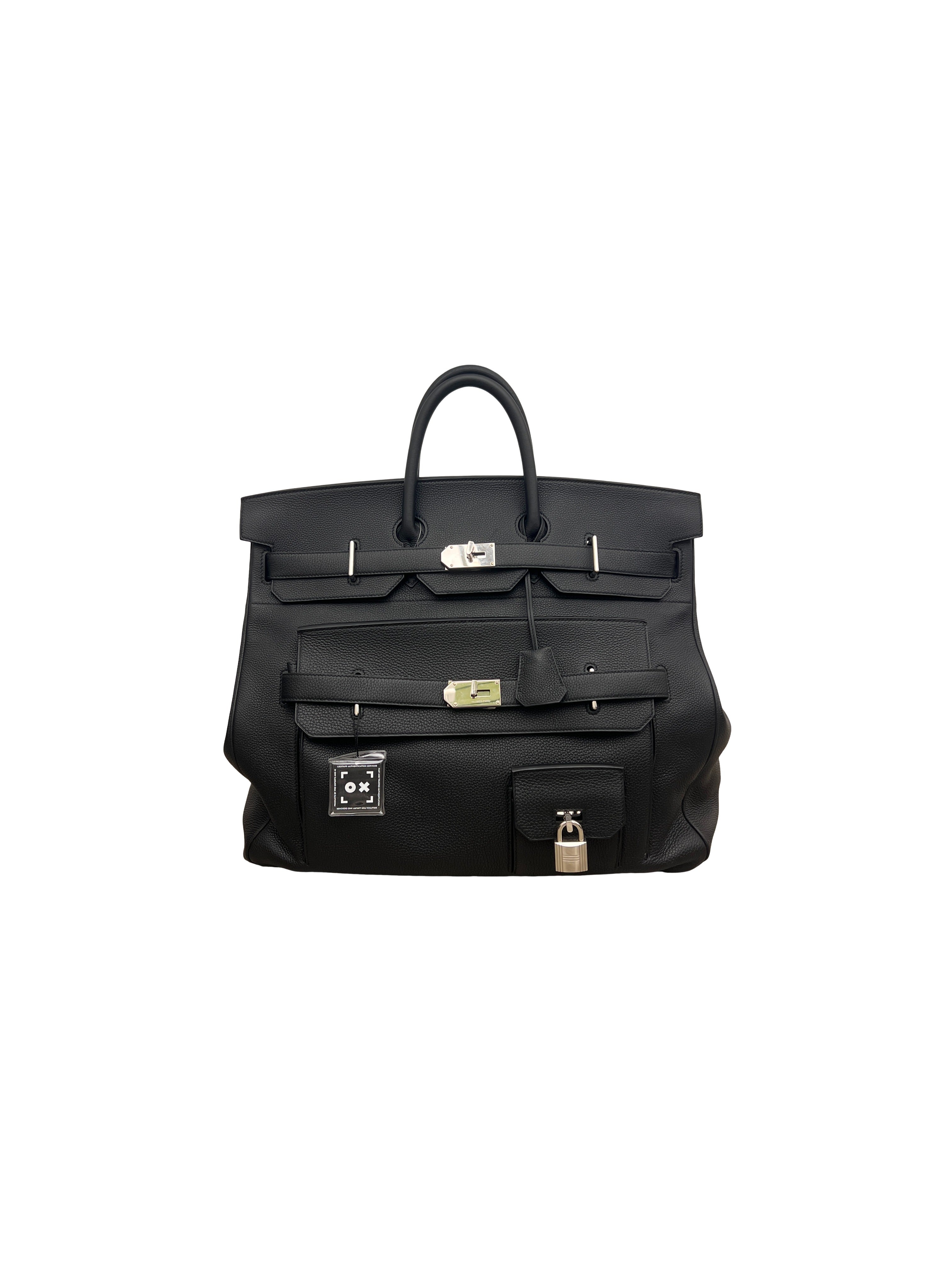 Hermes Togo HAC Multipockets Birkin 50 Black