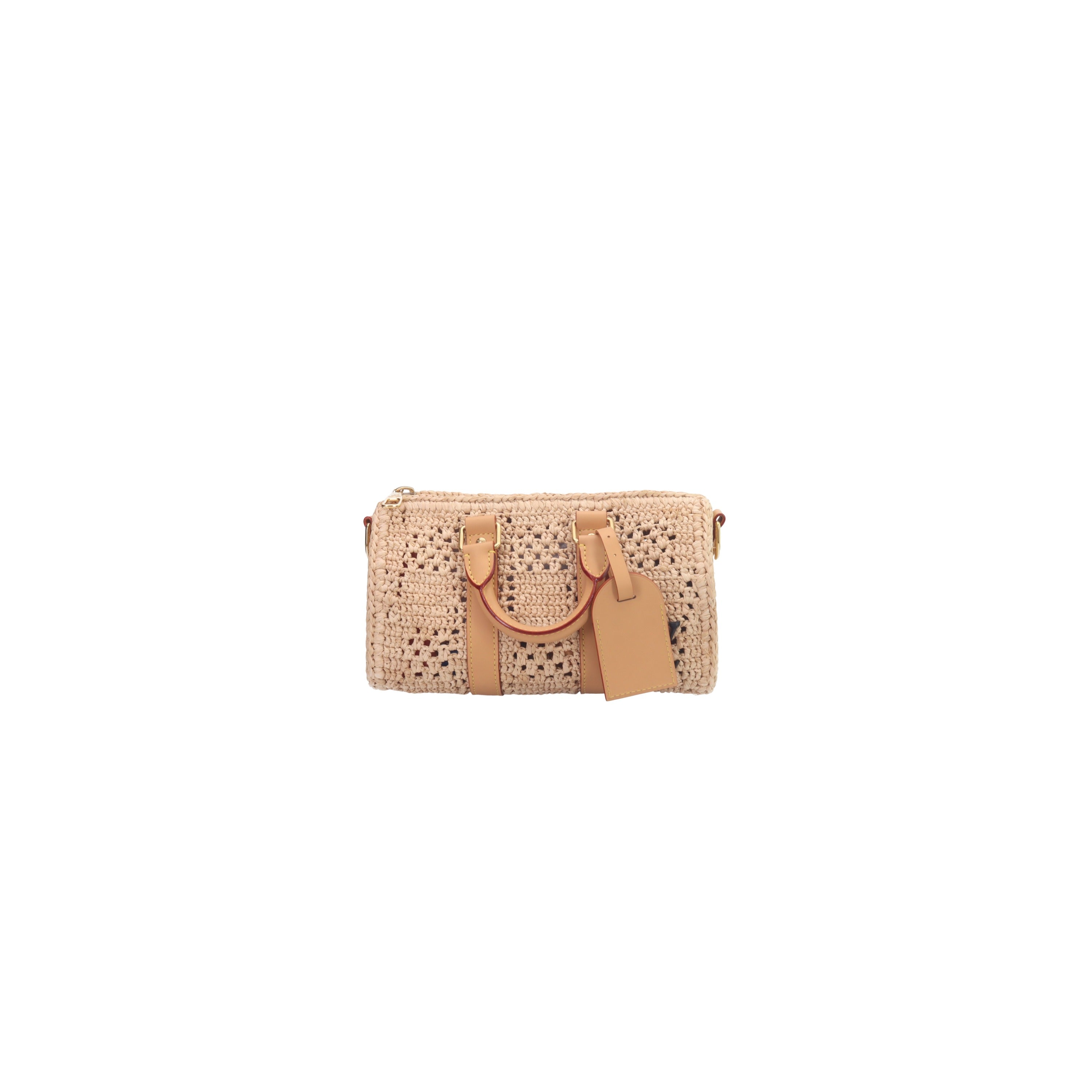 Louis Vuitton Damier Raffia Keepall Bandouliere 25